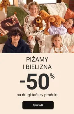 Smyk - gazetka promocyjna Piżamy i bielizna: -50% na drugą szt. od piątku 23.10 do soboty 31.10