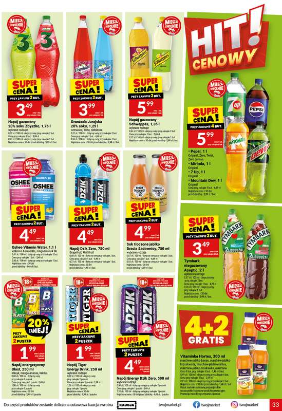 Twój Market - gazetka promocyjna Gazetka od środy 21.10 do wtorku 27.10 - strona 33