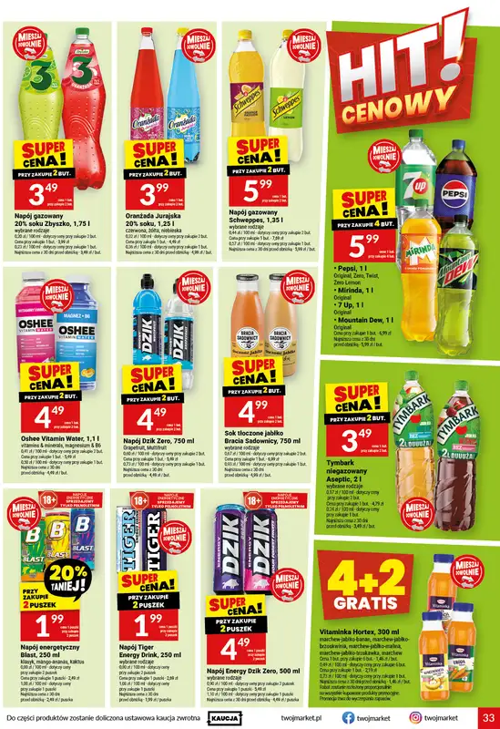Twój Market - gazetka promocyjna Gazetka od środy 21.10 do wtorku 27.10 - strona 33