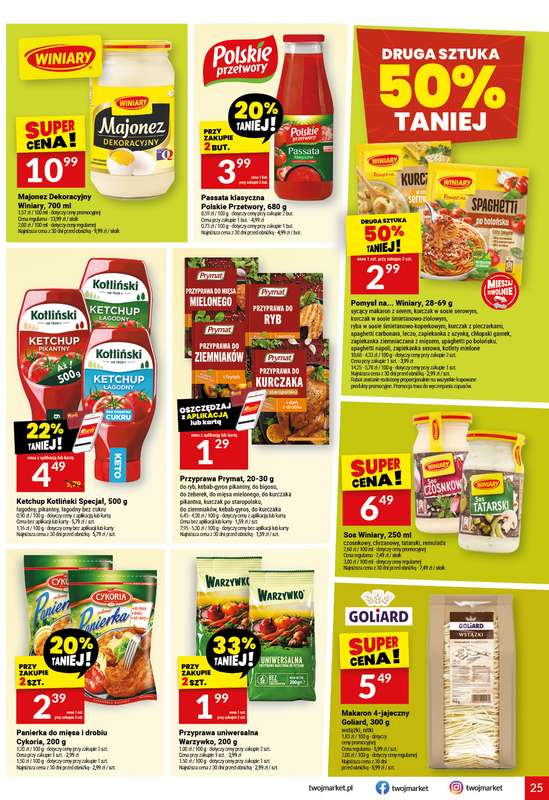 Twój Market - gazetka promocyjna Gazetka od środy 21.10 do wtorku 27.10 - strona 25