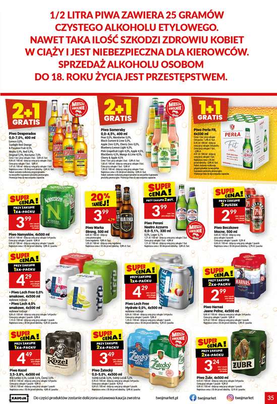 Twój Market - gazetka promocyjna Gazetka od środy 21.10 do wtorku 27.10 - strona 35