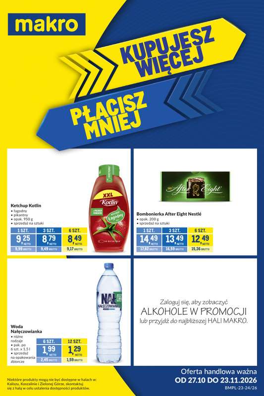 Makro - gazetka promocyjna Kupujesz więcej płacisz mniej od wtorku 27.10 do poniedziałku 23.11