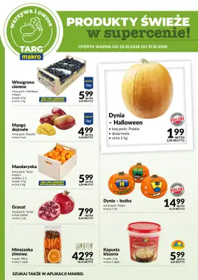 Makro - gazetka promocyjna Targ MAKRO - oferta świeża w super cenach! od poniedziałku 26.10 do soboty 31.10 - strona 5