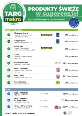 Makro - gazetka promocyjna Targ MAKRO - oferta świeża w super cenach! od poniedziałku 26.10 do soboty 31.10 - strona 6