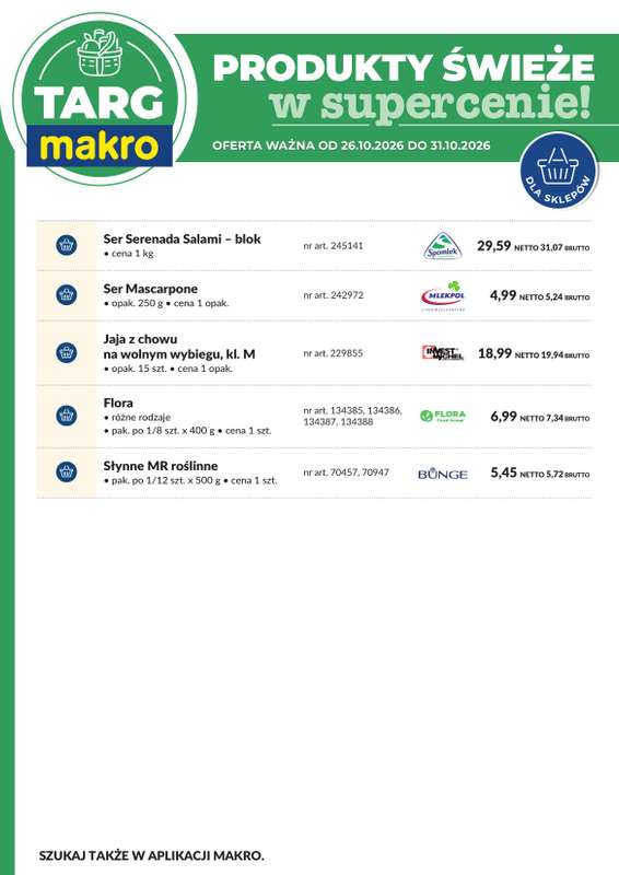 Makro - gazetka promocyjna Targ MAKRO - oferta świeża w super cenach! od poniedziałku 26.10 do soboty 31.10 - strona 8