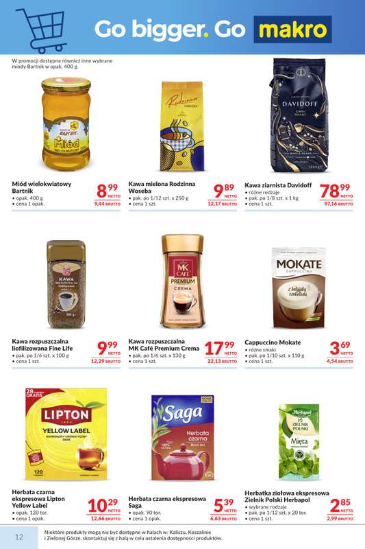 Makro - gazetka promocyjna Mega oferty dla twojego sklepu od wtorku 27.10 do poniedziałku 09.11 - strona 12
