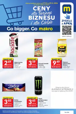 Makro - gazetka promocyjna Mega oferty dla twojego sklepu od wtorku 27.10 do poniedziałku 09.11