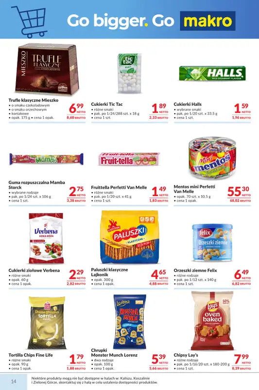 Makro - gazetka promocyjna Mega oferty dla twojego sklepu od wtorku 27.10 do poniedziałku 09.11 - strona 14