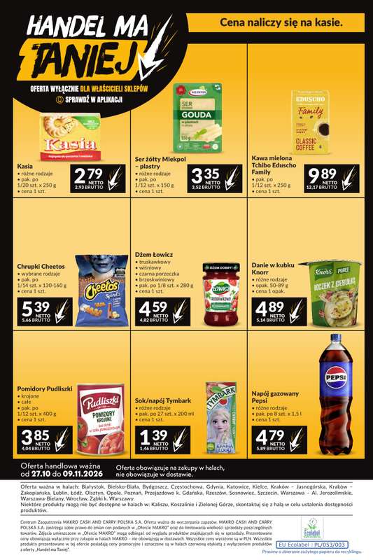 Makro - gazetka promocyjna Mega oferty dla twojego sklepu od wtorku 27.10 do poniedziałku 09.11 - strona 21