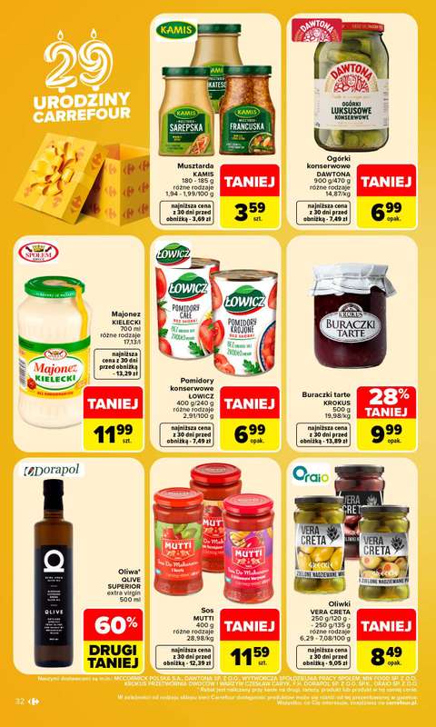 Carrefour - gazetka promocyjna Gazetka Carrefour od poniedziałku od poniedziałku 26.10 do soboty 31.10 - strona 34