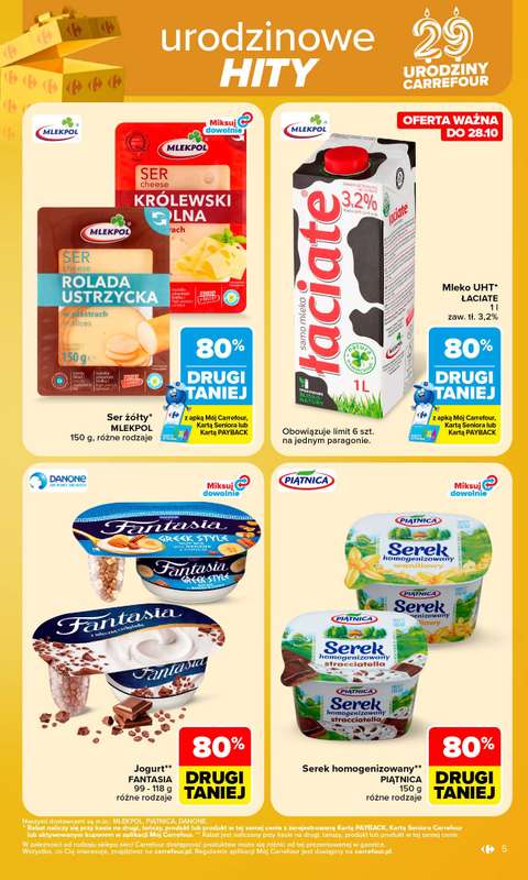 Carrefour - gazetka promocyjna Gazetka Carrefour od poniedziałku od poniedziałku 26.10 do soboty 31.10 - strona 5