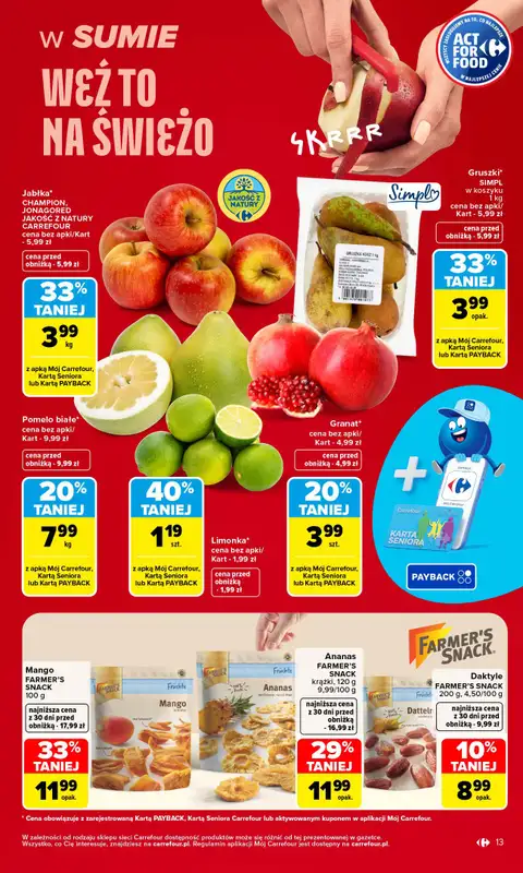 Carrefour - gazetka promocyjna Gazetka Carrefour od poniedziałku od poniedziałku 26.10 do soboty 31.10 - strona 13