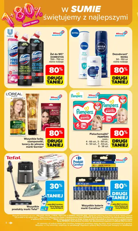 Carrefour - gazetka promocyjna Gazetka Carrefour od poniedziałku od poniedziałku 26.10 do soboty 31.10 - strona 8