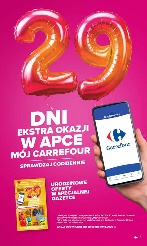 Carrefour - gazetka promocyjna Gazetka Carrefour od poniedziałku od poniedziałku 26.10 do soboty 31.10 - strona 3