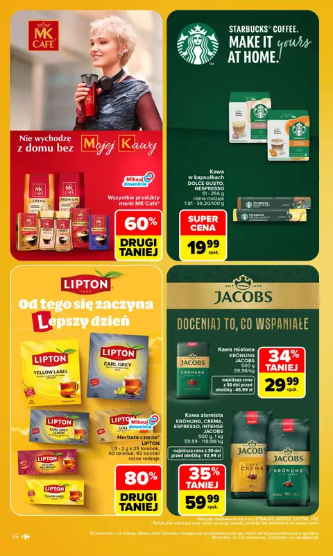 Carrefour - gazetka promocyjna Gazetka Carrefour od poniedziałku od poniedziałku 26.10 do soboty 31.10 - strona 28
