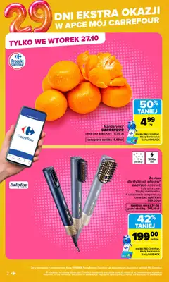Carrefour - gazetka promocyjna Gazetka Codziennie ekstra okazje od poniedziałku 26.10 do piątku 30.10 - strona 2