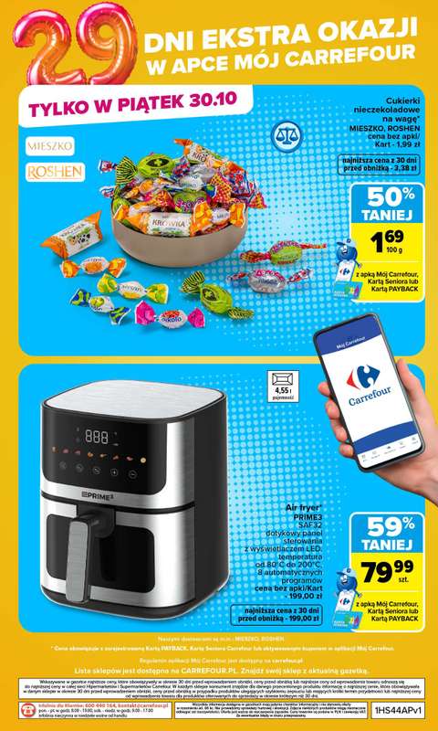 Carrefour - gazetka promocyjna Gazetka Codziennie ekstra okazje od poniedziałku 26.10 do piątku 30.10 - strona 5