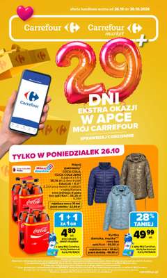 Carrefour - gazetka promocyjna Gazetka Codziennie ekstra okazje od poniedziałku 26.10 do piątku 30.10