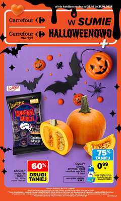 Carrefour - gazetka promocyjna Gazetka W sumie Halloweenowo od poniedziałku 26.10 do soboty 31.10