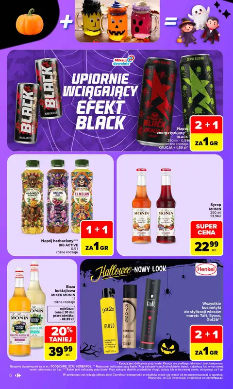 Carrefour - gazetka promocyjna Gazetka W sumie Halloweenowo od poniedziałku 26.10 do soboty 31.10 - strona 6