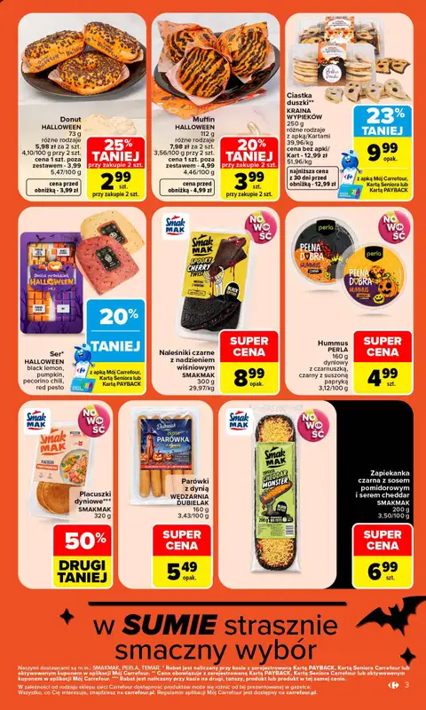 Carrefour - gazetka promocyjna Gazetka W sumie Halloweenowo od poniedziałku 26.10 do soboty 31.10 - strona 3