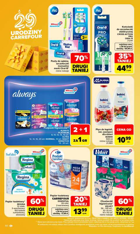 Carrefour Market - gazetka promocyjna Gazetka Carrefour Market od poniedziałku od poniedziałku 26.10 do soboty 31.10 - strona 46