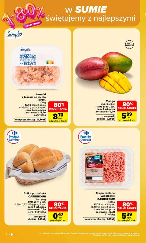 Carrefour Market - gazetka promocyjna Gazetka Carrefour Market od poniedziałku od poniedziałku 26.10 do soboty 31.10 - strona 4