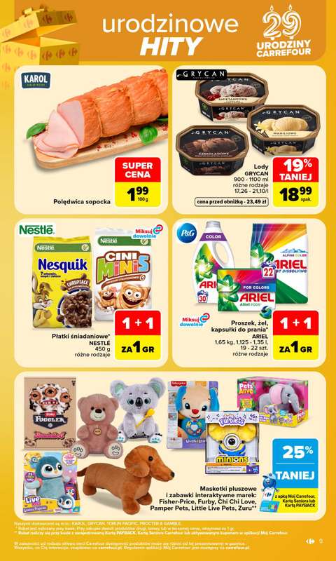 Carrefour Market - gazetka promocyjna Gazetka Carrefour Market od poniedziałku od poniedziałku 26.10 do soboty 31.10 - strona 9