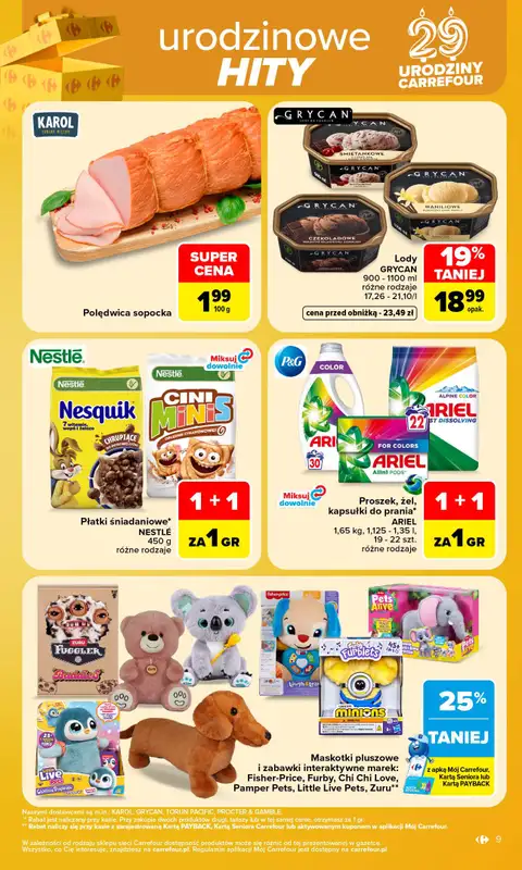 Carrefour Market - gazetka promocyjna Gazetka Carrefour Market od poniedziałku od poniedziałku 26.10 do soboty 31.10 - strona 9