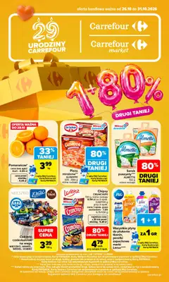 Carrefour Market - gazetka promocyjna Gazetka Carrefour Market od poniedziałku od poniedziałku 26.10 do soboty 31.10