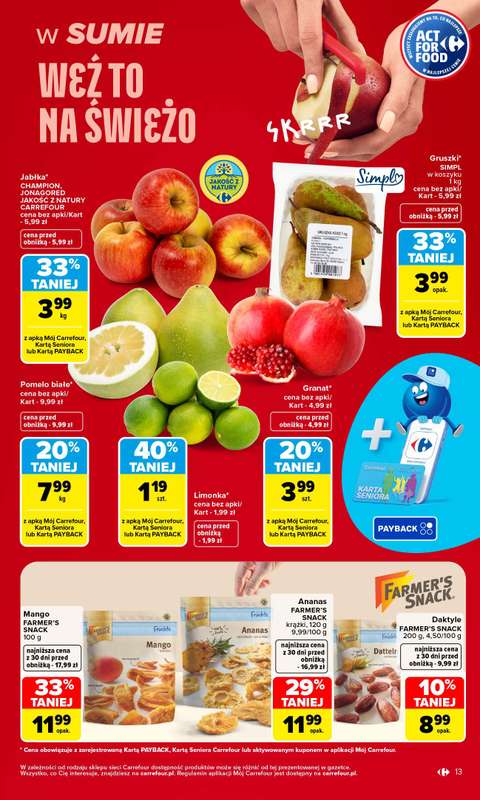 Carrefour Market - gazetka promocyjna Gazetka Carrefour Market od poniedziałku od poniedziałku 26.10 do soboty 31.10 - strona 13