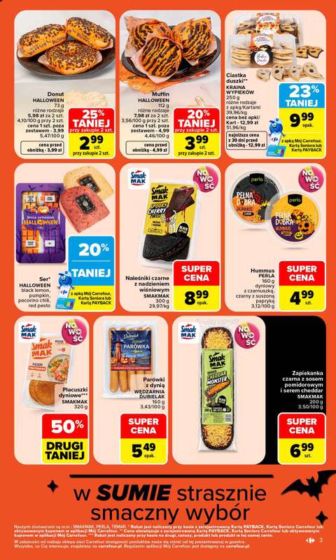 Carrefour Market - gazetka promocyjna Gazetka W sumie Halloweenowo od poniedziałku 26.10 do soboty 31.10 - strona 3