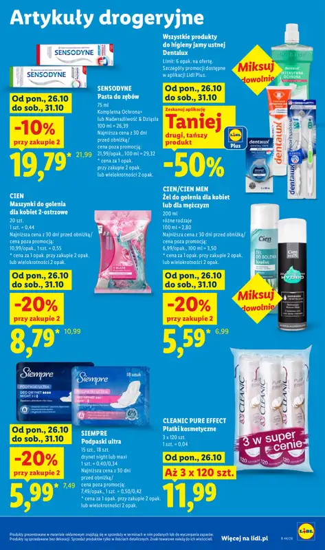 Lidl - gazetka promocyjna Oferta od poniedziałku od poniedziałku 26.10 do środy 28.10 - strona 97