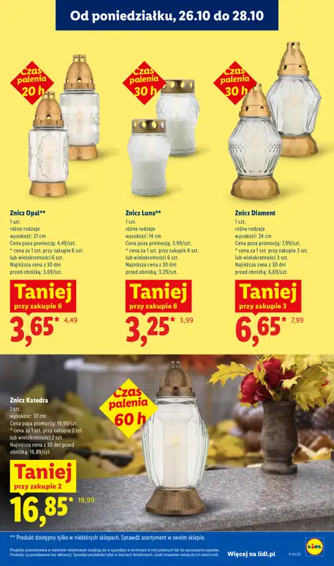 Lidl - gazetka promocyjna Oferta od poniedziałku od poniedziałku 26.10 do środy 28.10 - strona 47