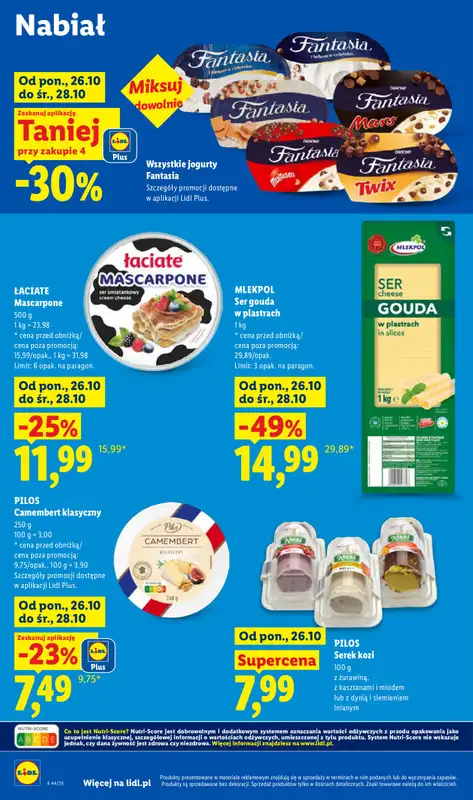 Lidl - gazetka promocyjna Oferta od poniedziałku od poniedziałku 26.10 do środy 28.10 - strona 62