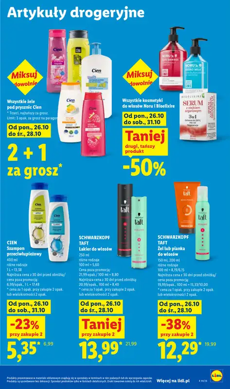 Lidl - gazetka promocyjna Oferta od poniedziałku od poniedziałku 26.10 do środy 28.10 - strona 95