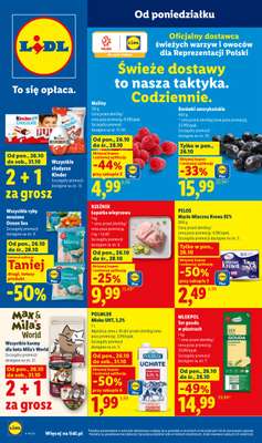 Lidl - gazetka promocyjna Oferta od poniedziałku od poniedziałku 26.10 do środy 28.10