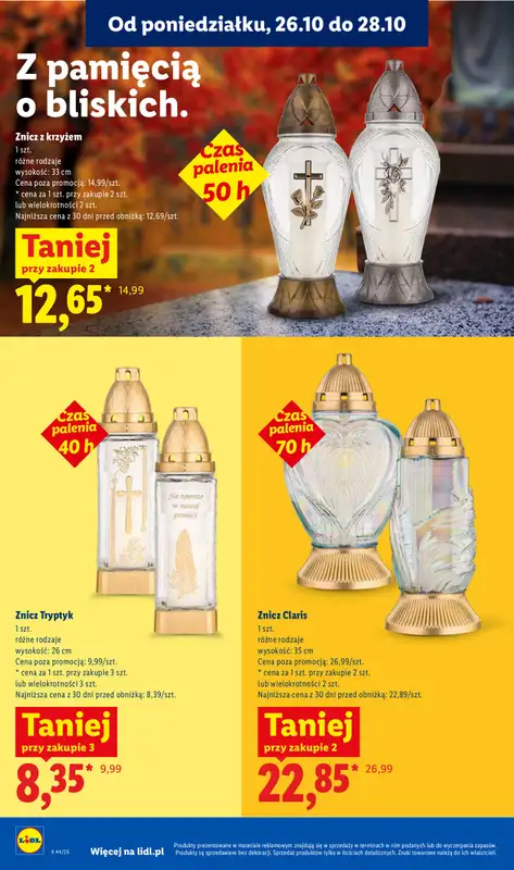 Lidl - gazetka promocyjna Oferta od poniedziałku od poniedziałku 26.10 do środy 28.10 - strona 46