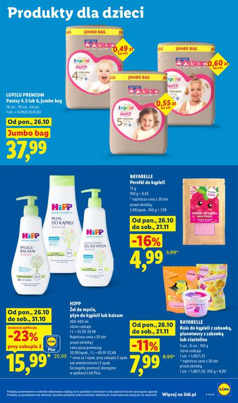 Lidl - gazetka promocyjna Oferta od poniedziałku od poniedziałku 26.10 do środy 28.10 - strona 93