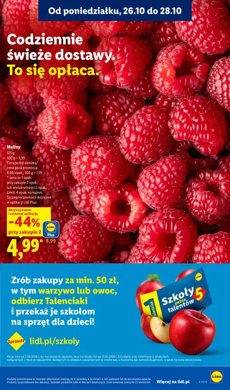 Lidl - gazetka promocyjna Oferta od poniedziałku od poniedziałku 26.10 do środy 28.10 - strona 43