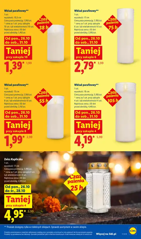 Lidl - gazetka promocyjna Oferta od poniedziałku od poniedziałku 26.10 do środy 28.10 - strona 49