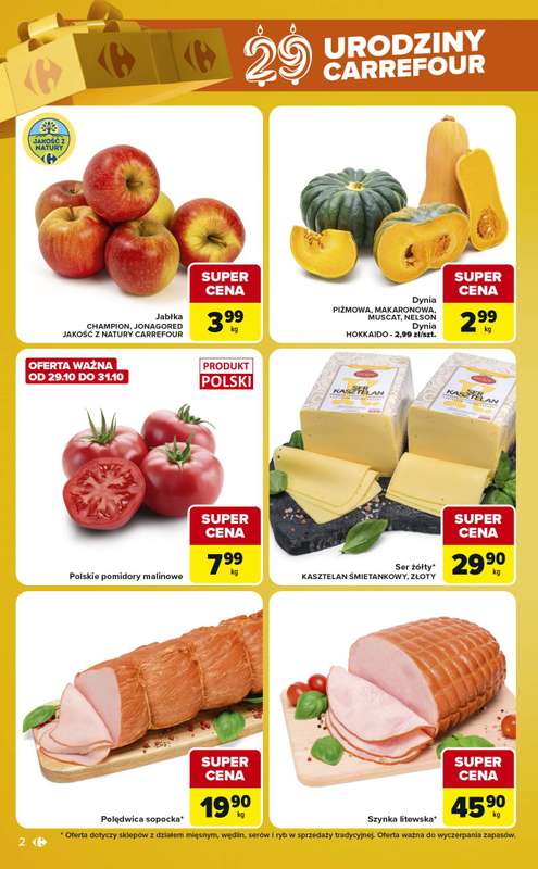 Carrefour Market - gazetka promocyjna Gazetka Urodzinowe okazje od wtorku 27.10 do poniedziałku 02.11 - strona 2