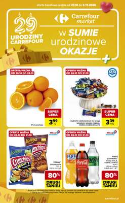 Carrefour Market - gazetka promocyjna Gazetka Urodzinowe okazje od wtorku 27.10 do poniedziałku 02.11