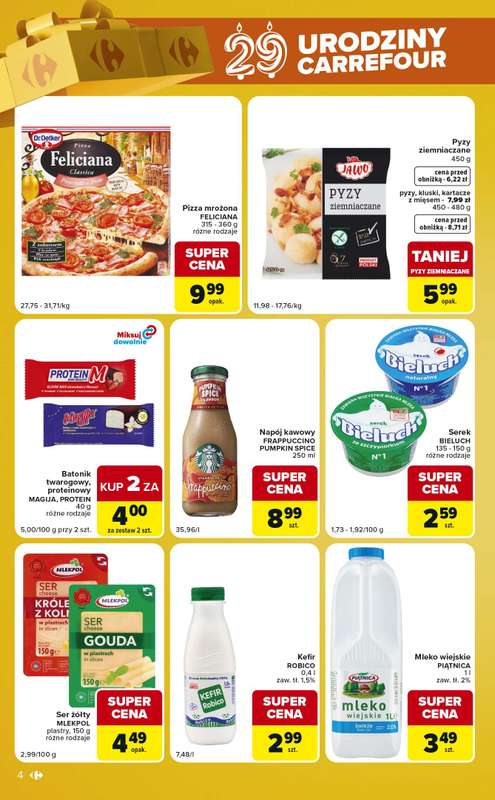 Carrefour Market - gazetka promocyjna Gazetka Urodzinowe okazje od wtorku 27.10 do poniedziałku 02.11 - strona 4