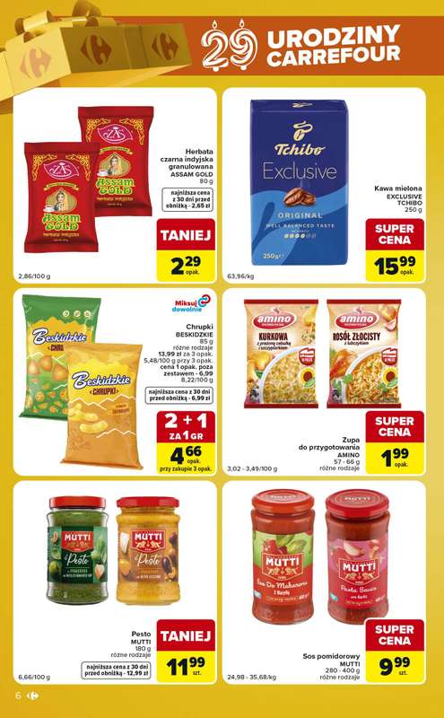 Carrefour Market - gazetka promocyjna Gazetka Urodzinowe okazje od wtorku 27.10 do poniedziałku 02.11 - strona 6