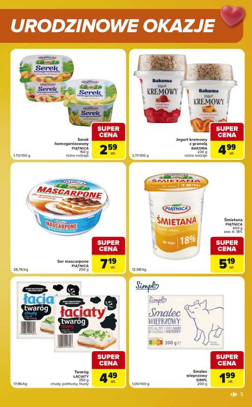 Carrefour Market - gazetka promocyjna Gazetka Urodzinowe okazje od wtorku 27.10 do poniedziałku 02.11 - strona 5