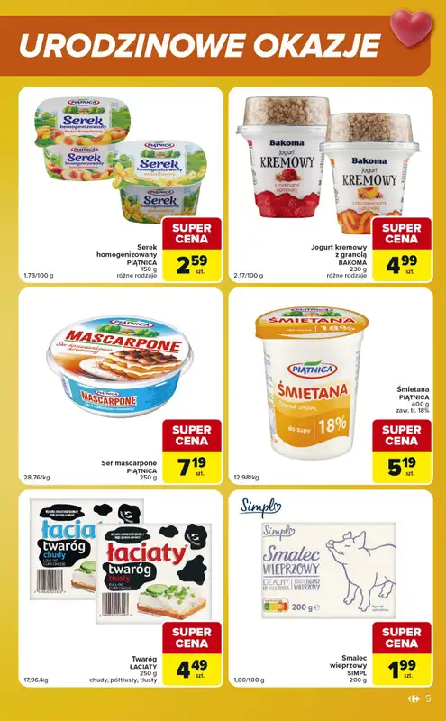 Carrefour Market - gazetka promocyjna Gazetka Urodzinowe okazje od wtorku 27.10 do poniedziałku 02.11 - strona 5