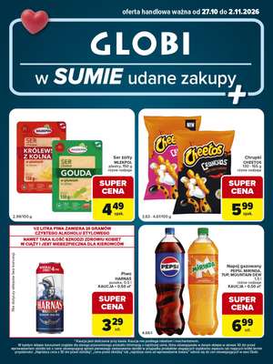 Globi - gazetka promocyjna Gazetka Globi od wtorku 27.10 do poniedziałku 02.11