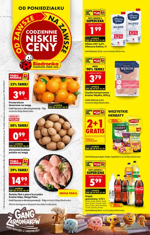 Biedronka - gazetka promocyjna Od poniedziałku  