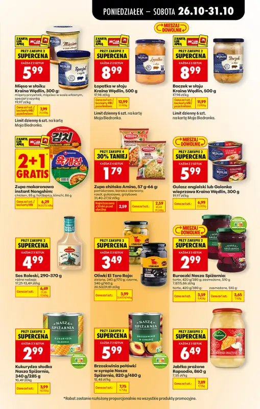 Biedronka - gazetka promocyjna Od poniedziałku od poniedziałku 26.10 do soboty 31.10 - strona 63